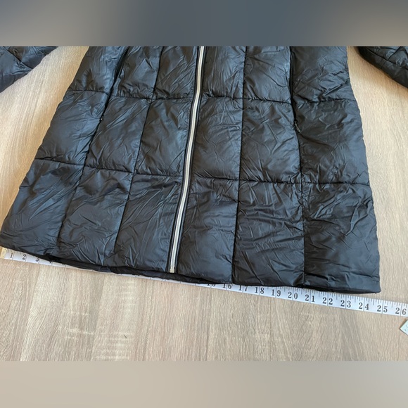 MICHAEL KORS Long Black Packable Warm Winter Puffer Jacket. Size M - Picture 12 of 16
